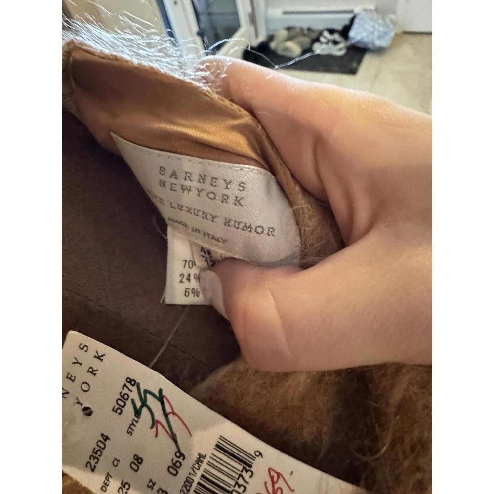 NWT Vintage Deadstock Barneys NY Mohair/Wool Camel dress sz 12 MSRP $675 - Picture 5 of 8